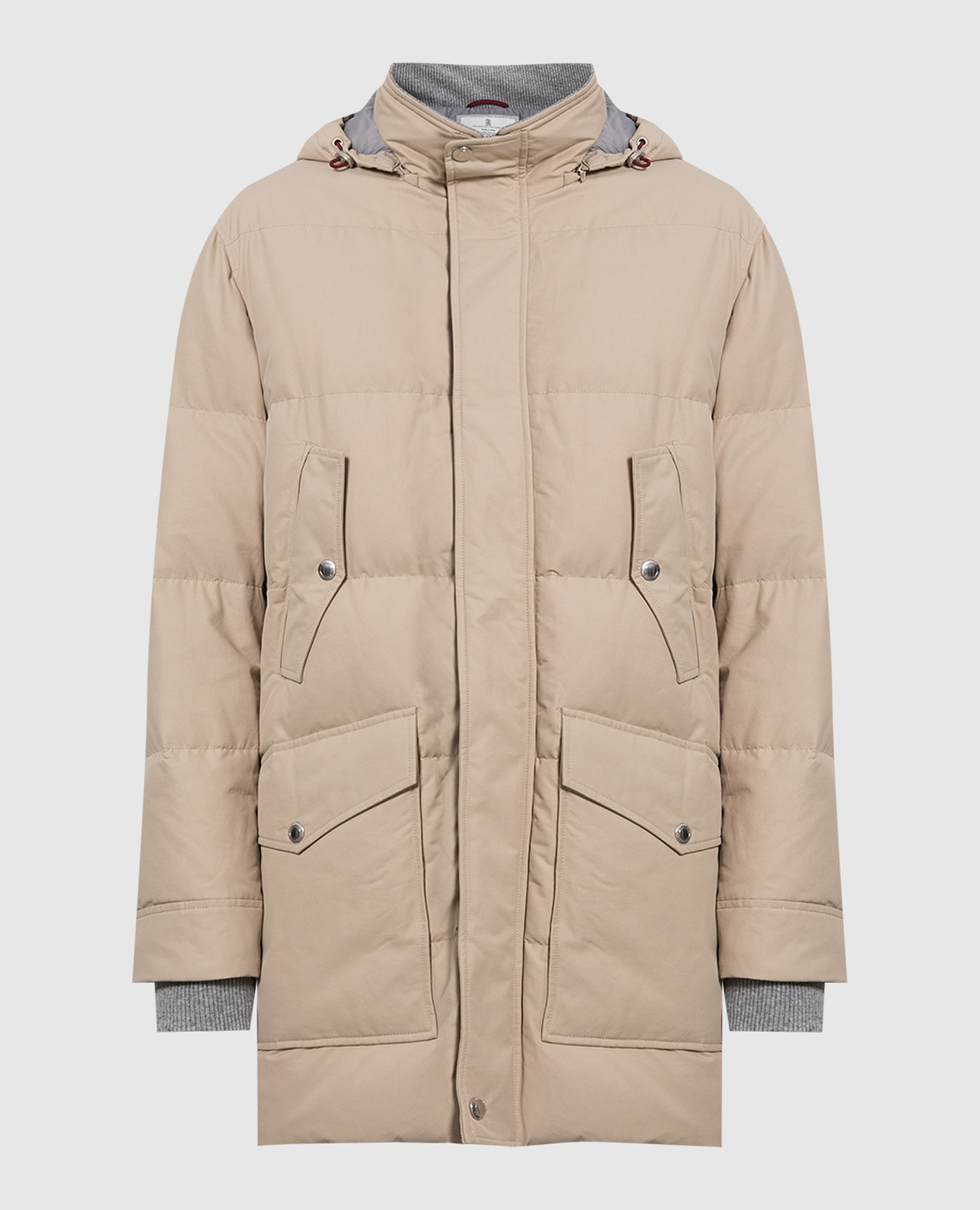 Light beige down jacket brunello cucinelli