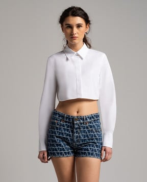 Valentino White cropped blouse 4B3AB5635DN