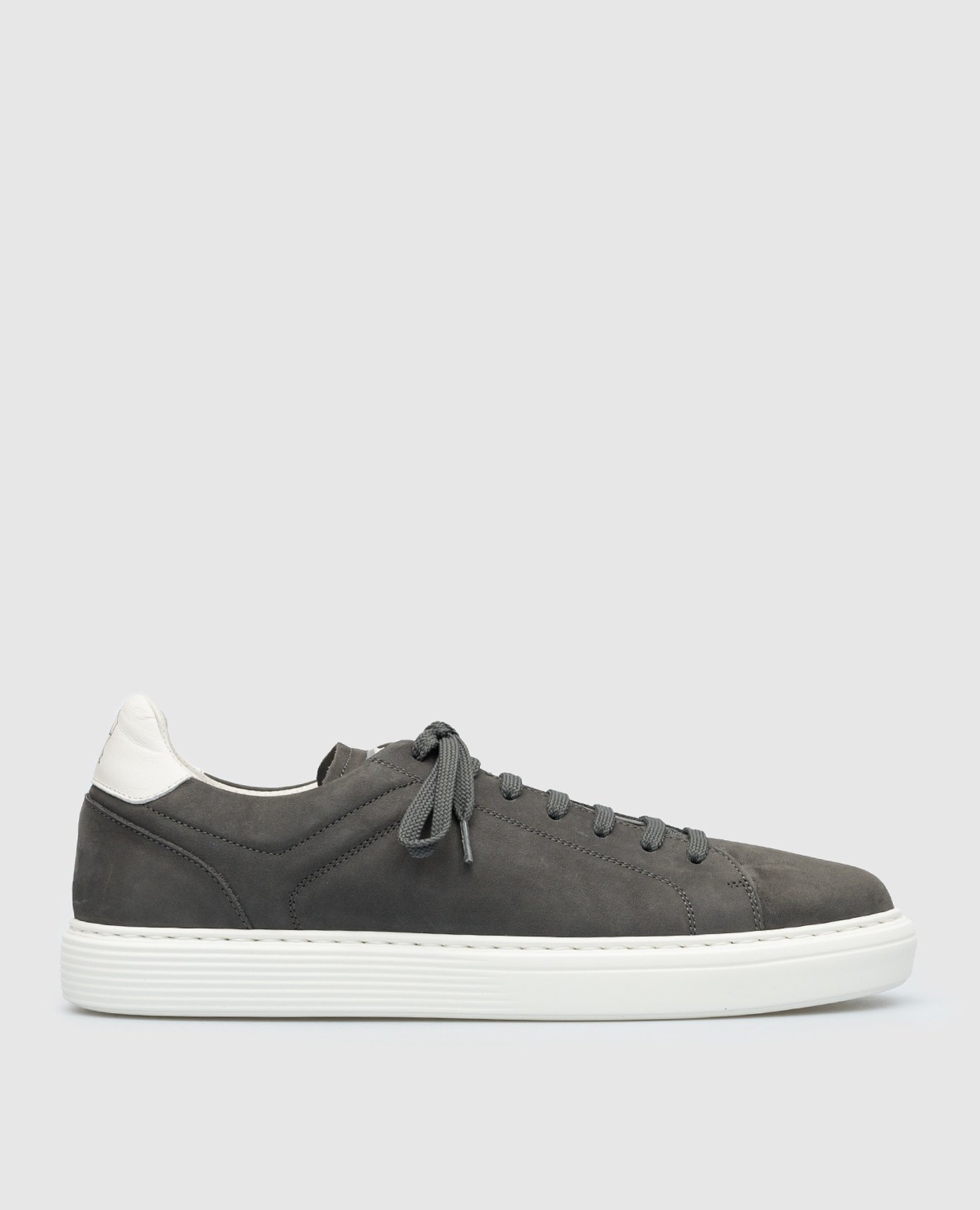 

Gray suede sneakers with logo Brunello Cucinelli, Grey