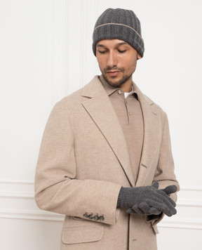 Brunello Cucinelli Gray cashmere gloves M2293118