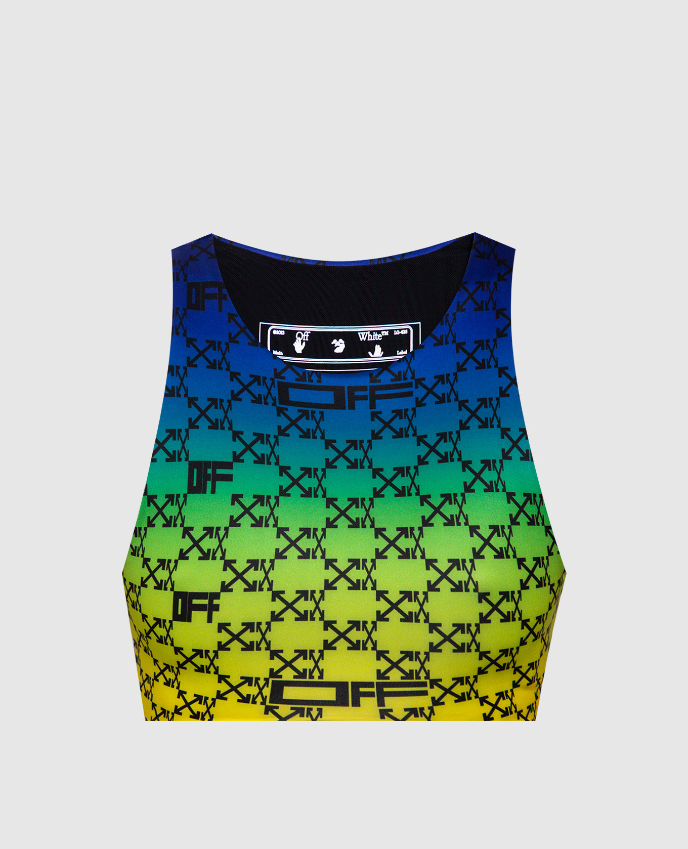 

Sports top with logo print Off-White, Yellow