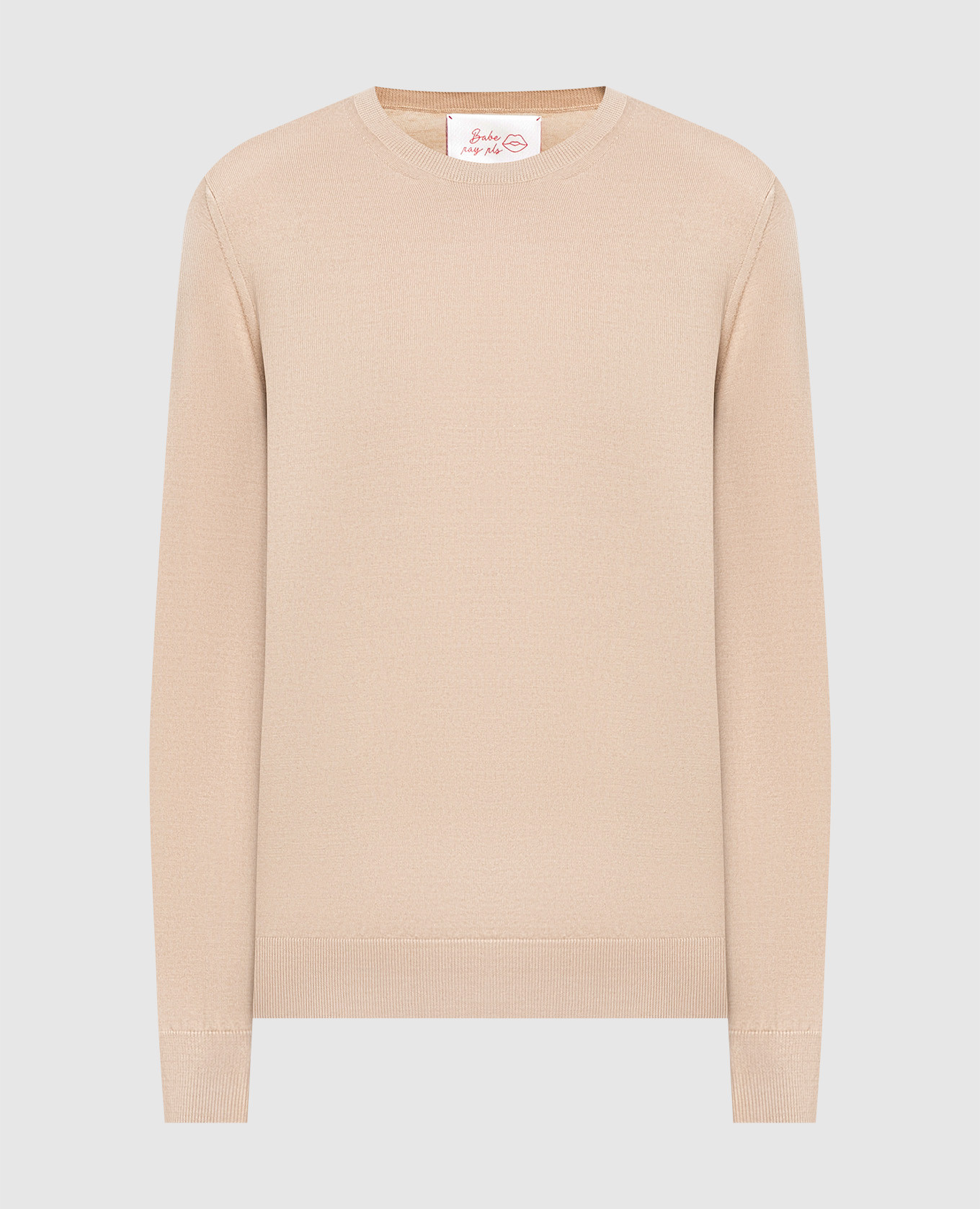 

Beige wool, silk and cashmere jumper Babe Pay Pls