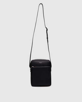 Serapian Black leather bag with logo SRCCHMML679919Y001