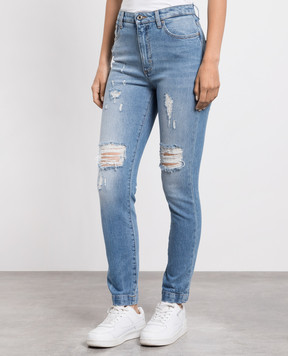 Dolce&Gabbana Blue Audrey jeans with slits FTAH6DG8EE8