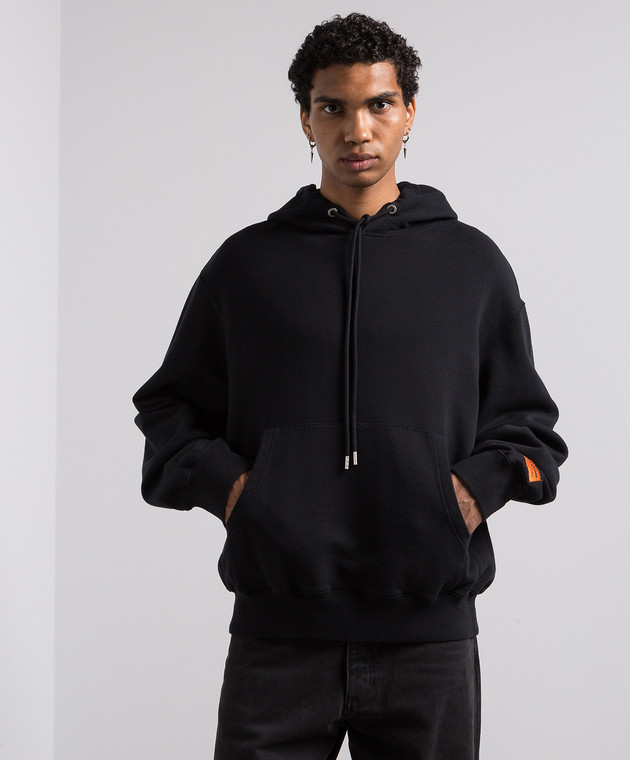 Heron Preston - Black hoodie with logo HMBB024C99JER001 - shop
