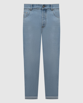 Brunello Cucinelli Blue jeans with a distressed effect M0Z37D3210