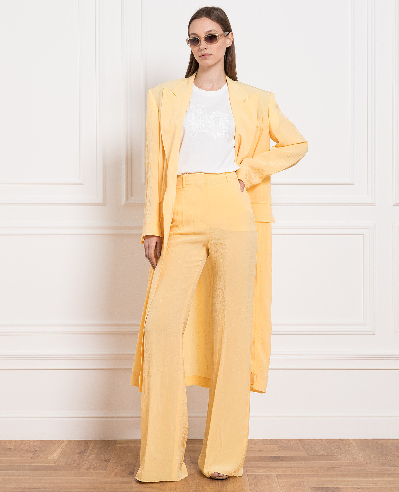 Persia yellow flared pants Max Mara Sportmax 2
