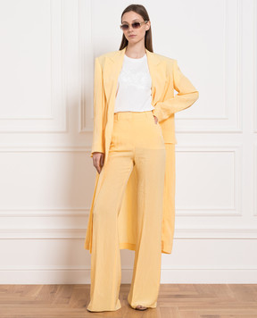 Max Mara Sportmax Persia yellow flared pants PERSIA