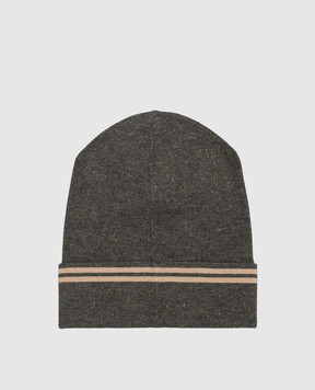 Brunello Cucinelli Gray cap with lurex M9A844569P