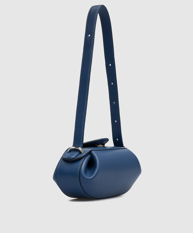 YUZEFI Blue leather dinner roll baguette bag DINNERROLLBLUE buy with Luxembourg delivery at Symbol