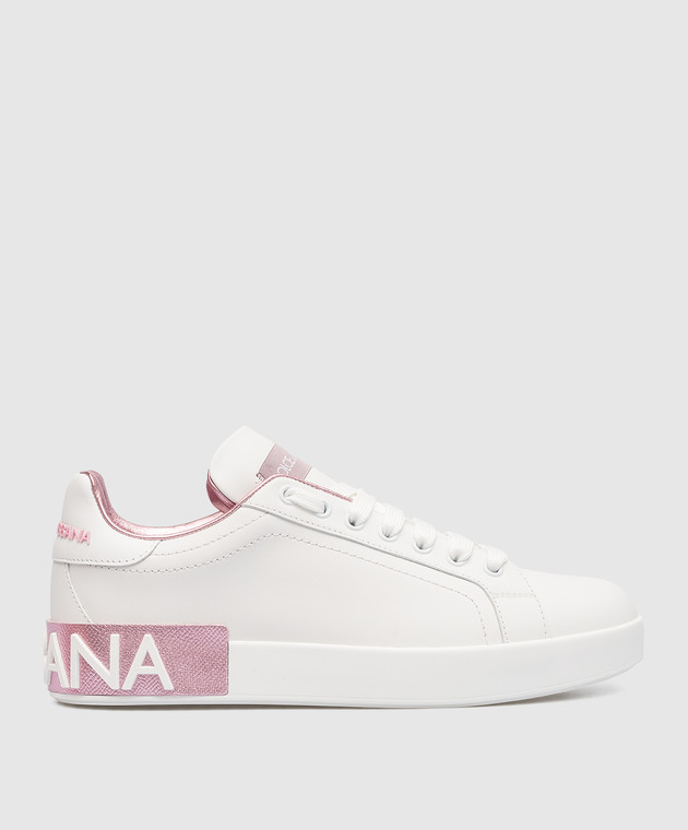 スニーカー Dolce & Gabbana 'Portofino' sneakers (CK1544AX615 87587) Printed calfskin Portofino sneakers with patch in Multicolor