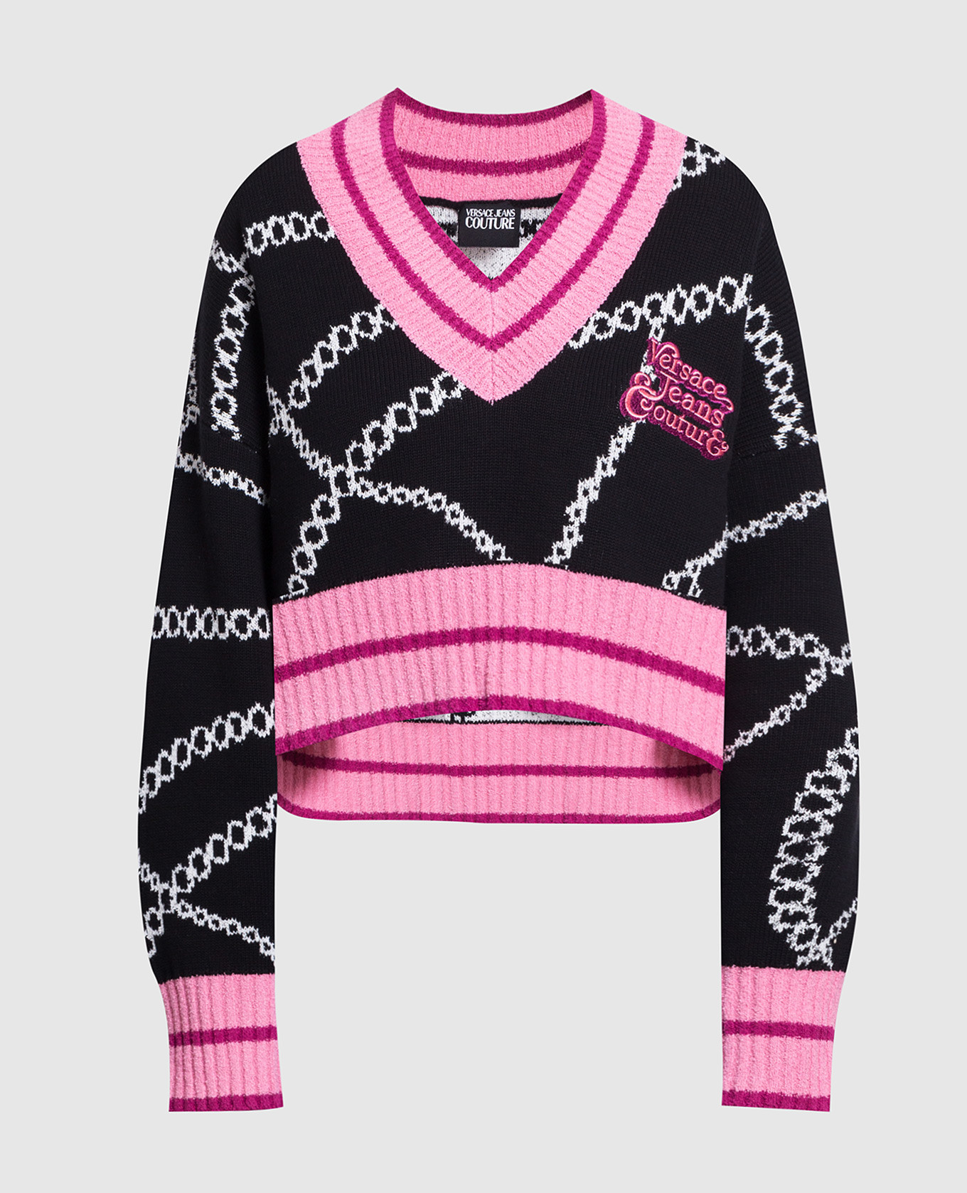 

Black pullover with logo Versace Jeans Couture