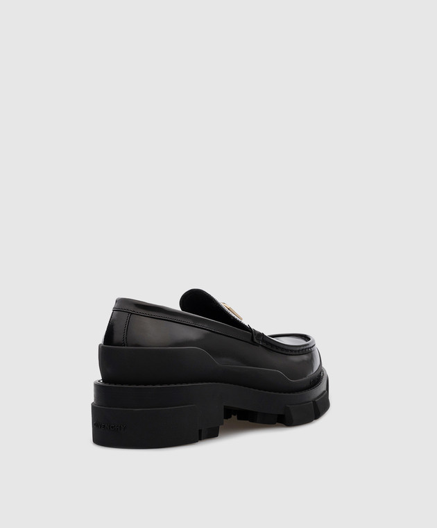 Givenchy - Terra black leather loafers BE201GE1N5 - shop with
