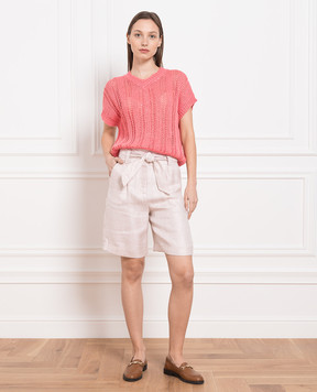 Peserico Pink pullover with sequins S99340F03A9142