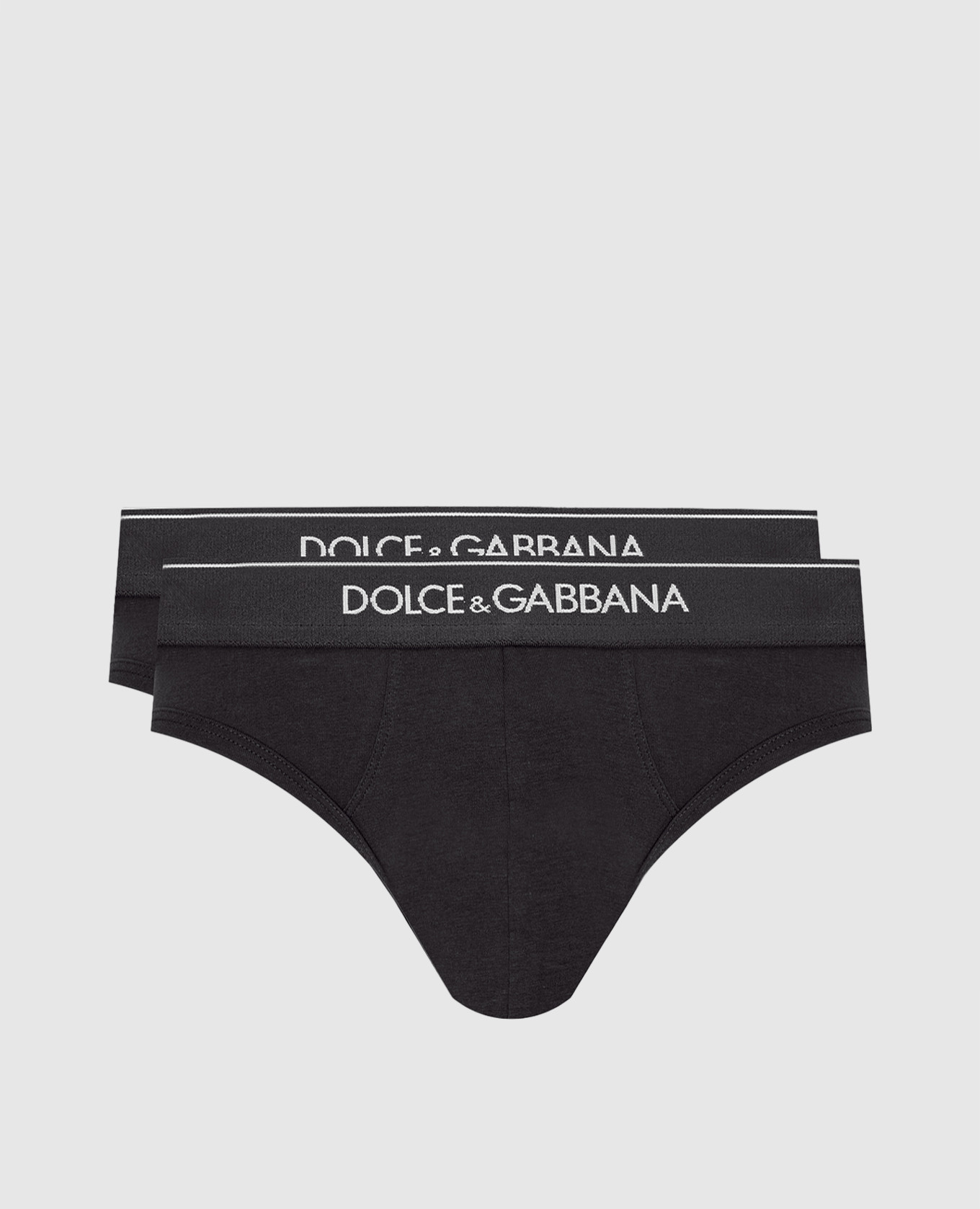 

Set of black briefs with logo Dolce&Gabbana, Черный