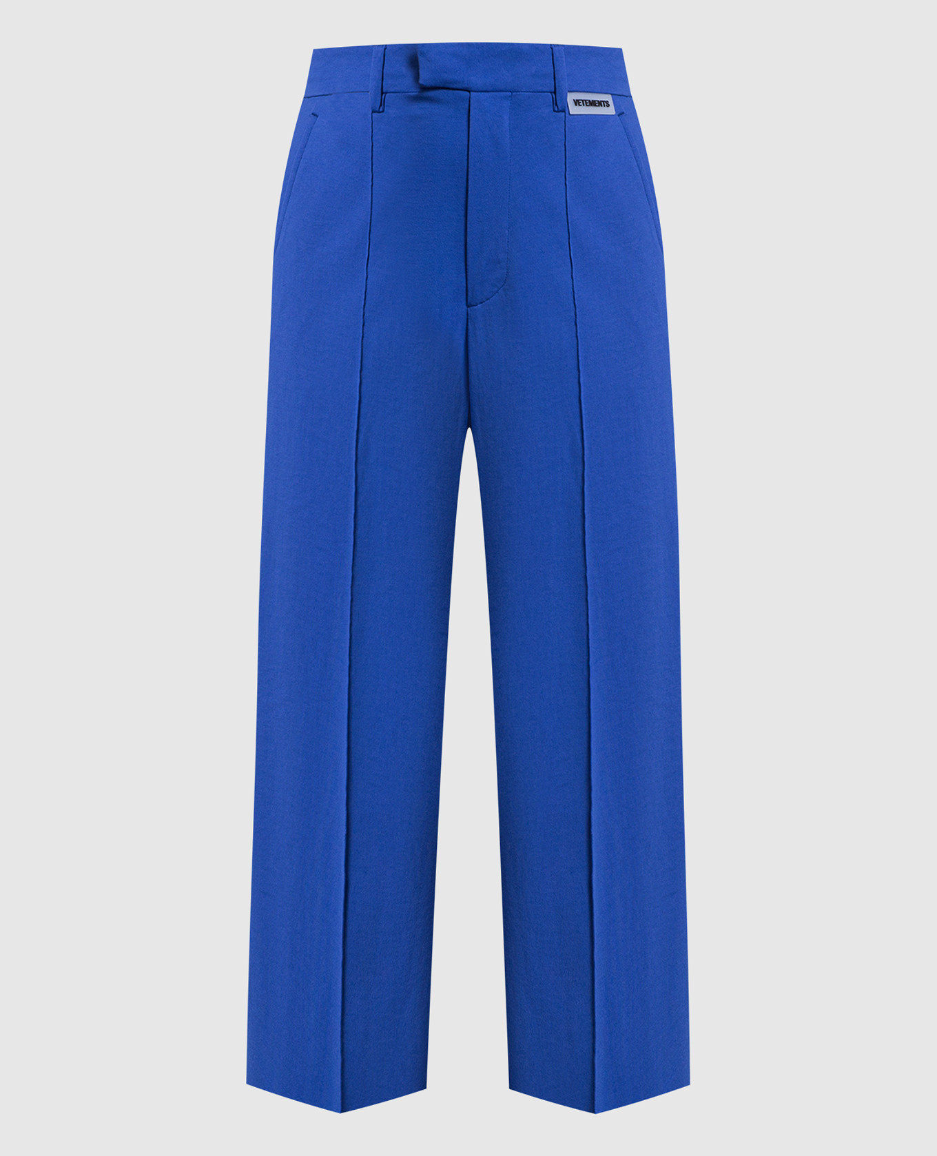 Blue loose fit trousers vetements