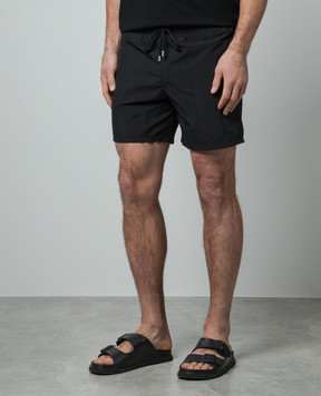 Vilebrequin Black logo swim shorts MOOC4A00