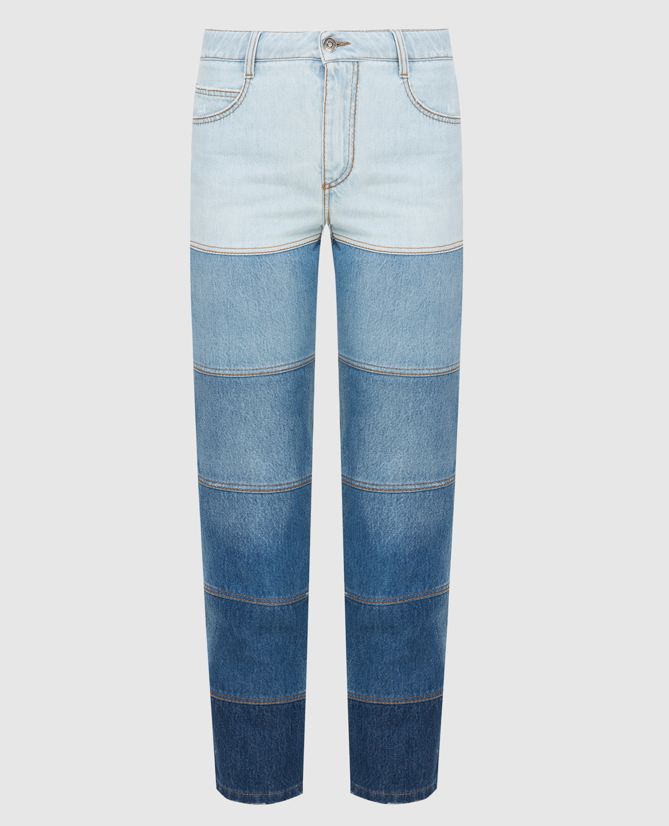 

Slim jeans with degraded effect Ermanno Scervino, Синий