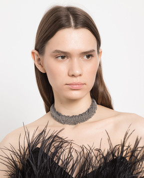 Marc Le Bihan Silver choker BRA126