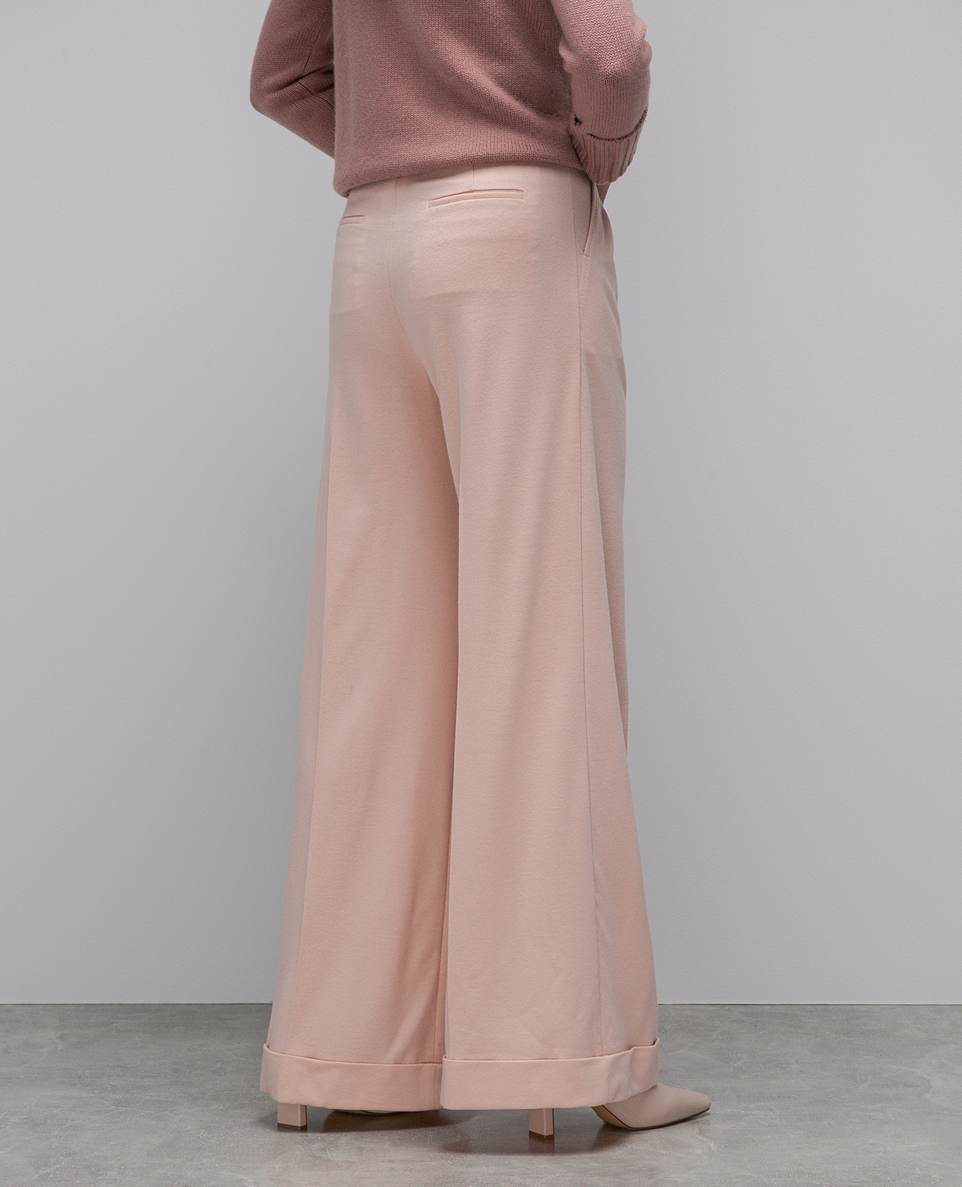 Faraday high rise wool trousers in pink Max Mara 4