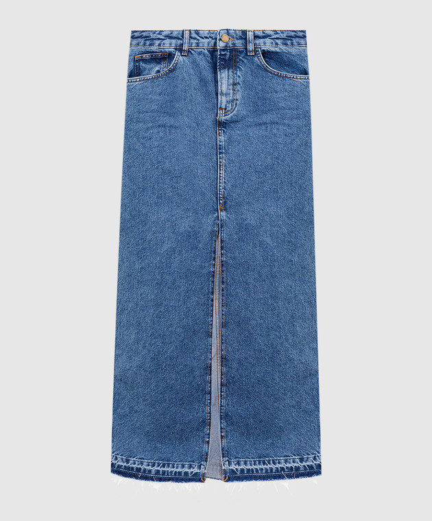 スカート PHILOSOPHY DI LORENZO SERAFINI Woman Skirt Blue 01040730 Philosophy di Lorenzo Serafini - Blue denim skirt with logo