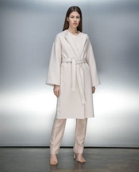 Yves Salomon Beige wool and cashmere coat 24EYM00106CATL