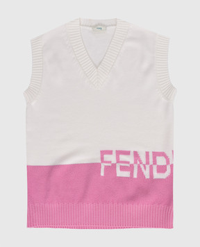 Fendi Children's milk vest made of wool JUG026AJ1L
