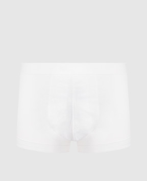 Zimmerli Sea Island Logo Briefs in White 2861445
