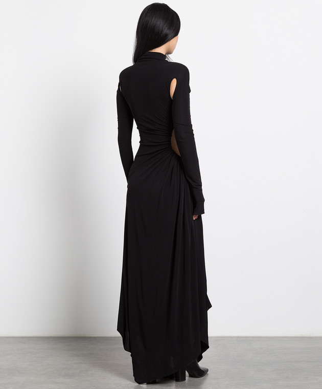 Off-White - Black logo maxi dress OWDB320C99JER001 - shop