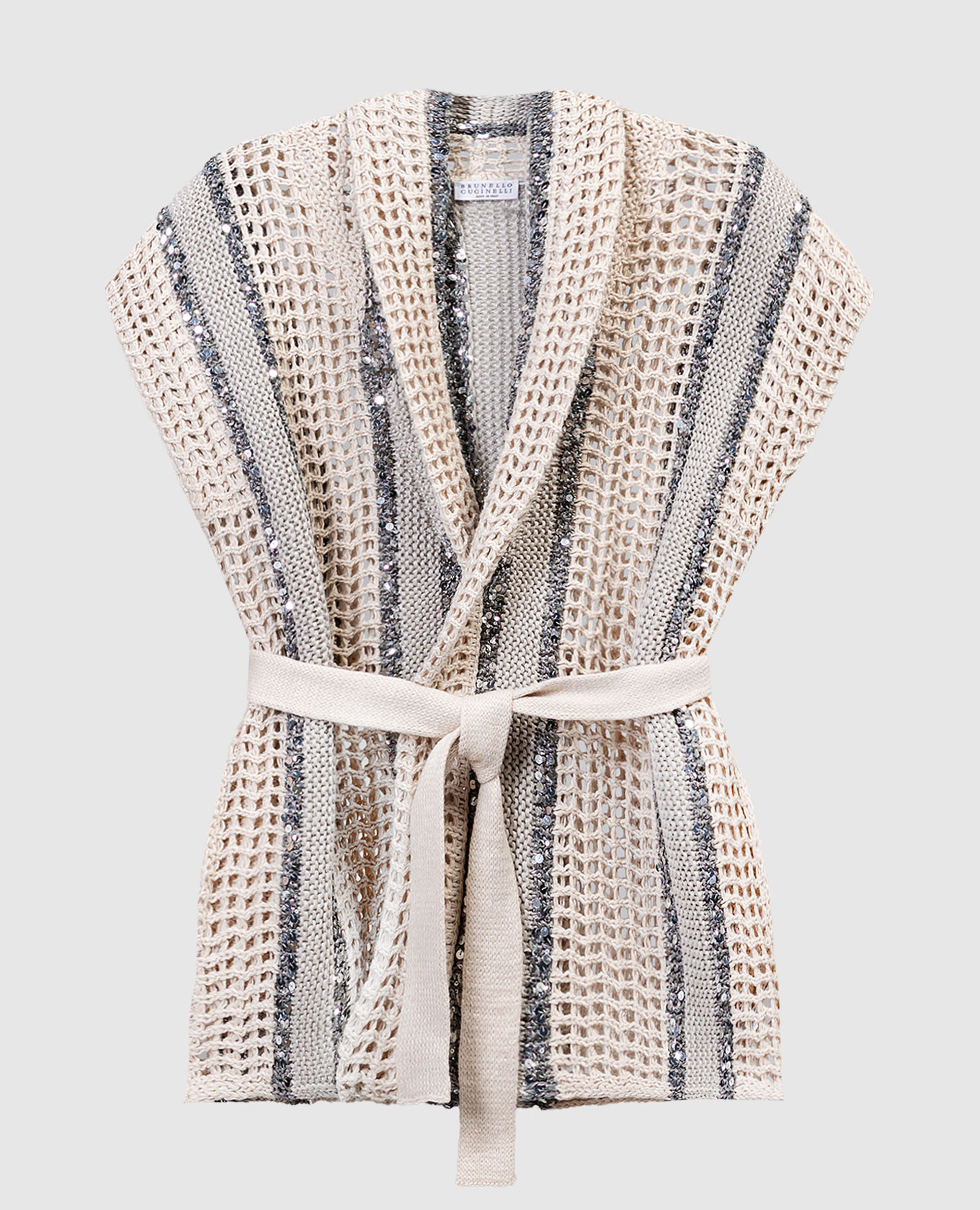 

Beige cardigan with sequins Brunello Cucinelli