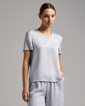 Theory Blue silk blouse N1102507