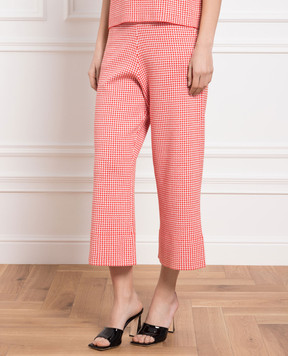 Allude Red houndstooth culottes 23265005