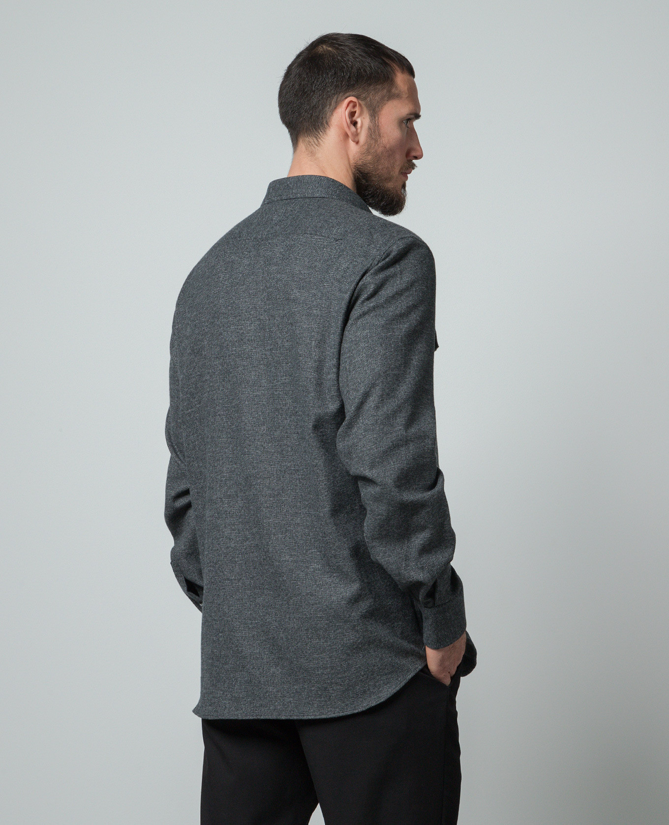 

Straight cut gray shirt Stefano Ricci, Grey