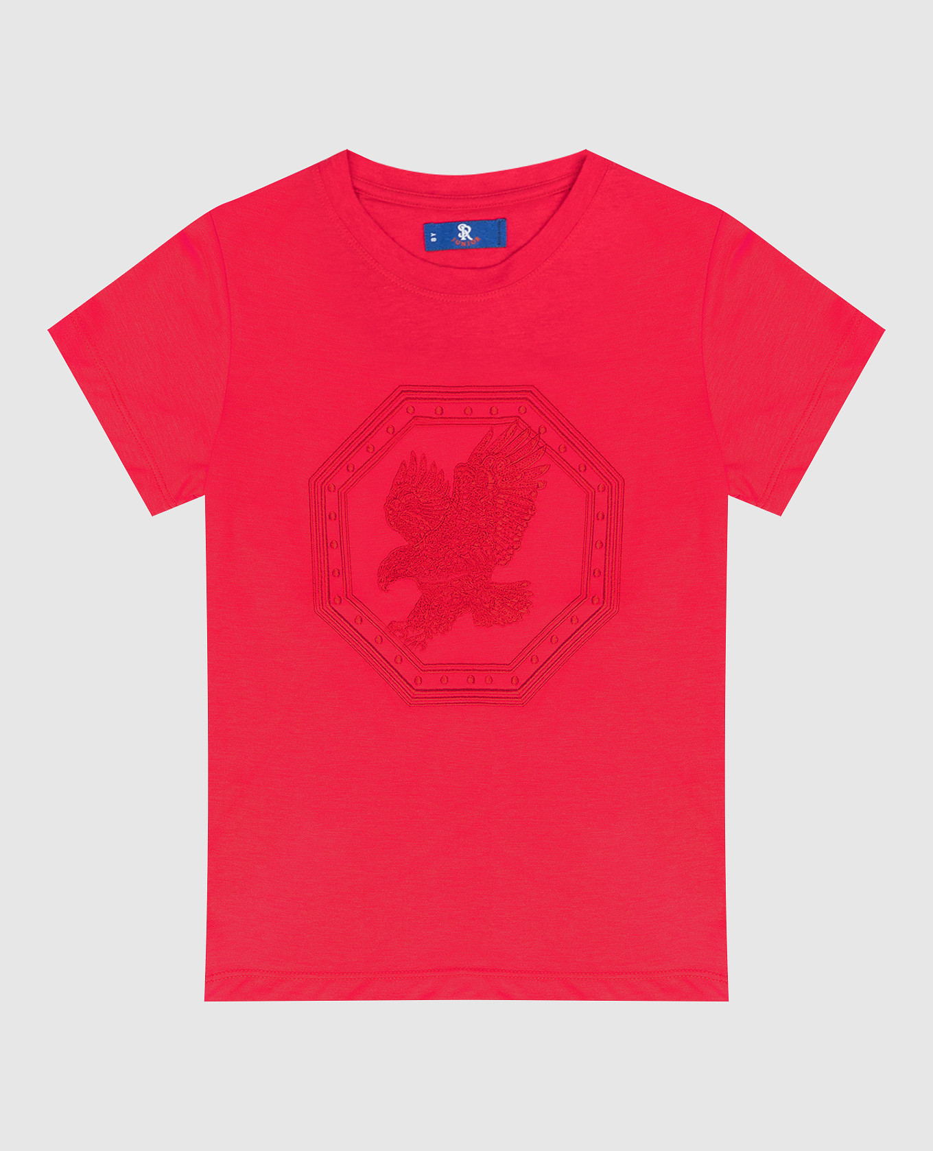 

Children's red t-shirt with an emblem Stefano Ricci