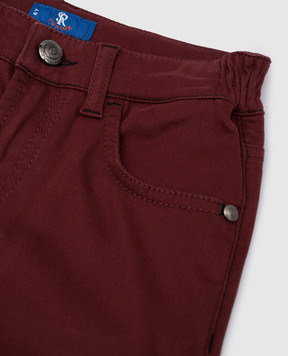 Stefano Ricci Children's burgundy pants YFT0400090C5PPT