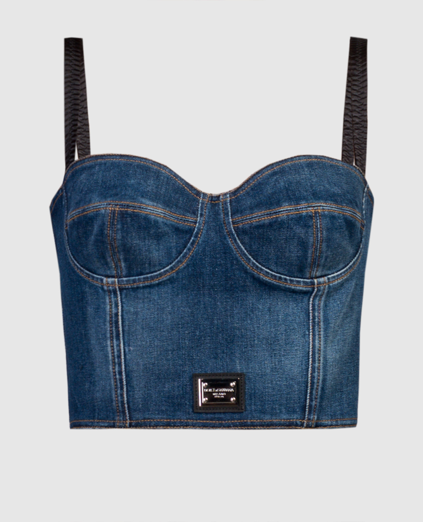 

Blue denim bustier top Dolce&Gabbana