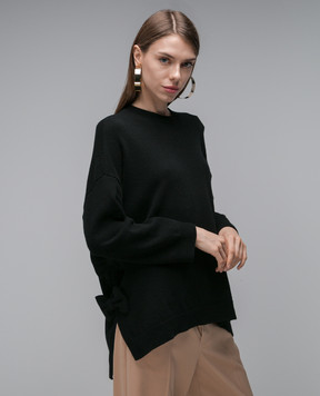 Valentino Black wool sweater with bows 3B0KC51E8AL