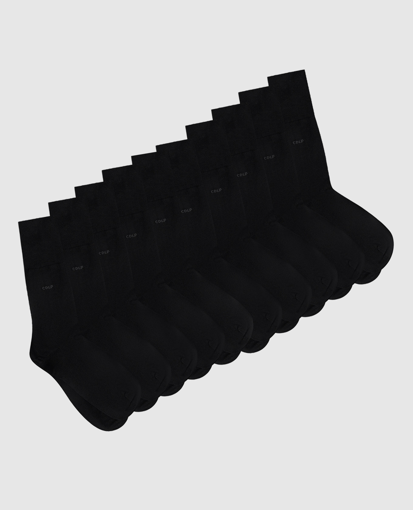 

Set of black socks with logo CDLP