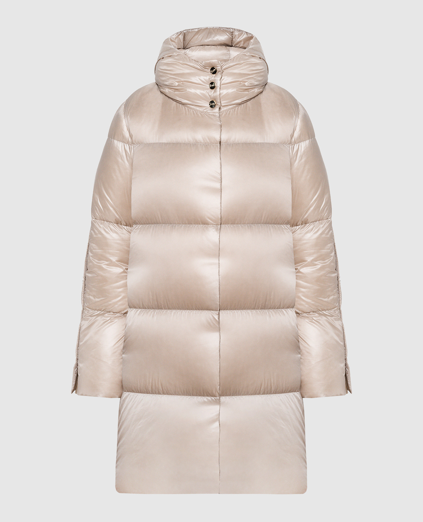Beige down jacket herno