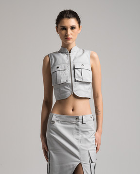 Materiel Gray vest MRE24N1997BLLG
