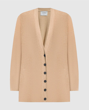 Ballantyne Brown cardigan made of wool B1K3027W114