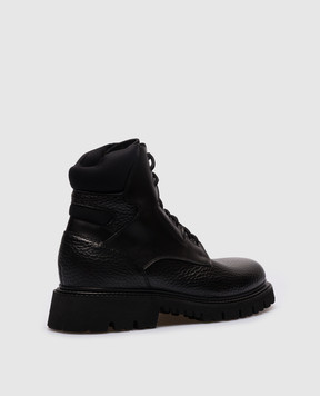 Doucal's Black combination boots DN3256BLDGPF690