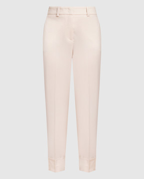 Peserico Beige wool pants with lapels P04571Z02008