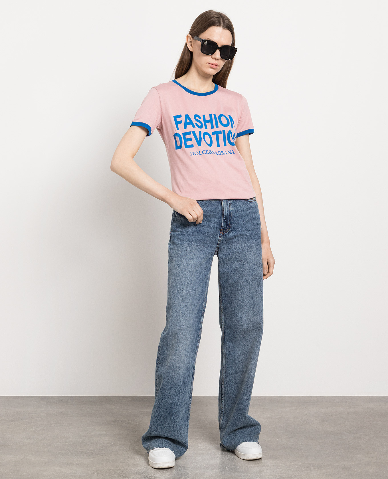 

Pink t-shirt with a print Dolce&Gabbana
