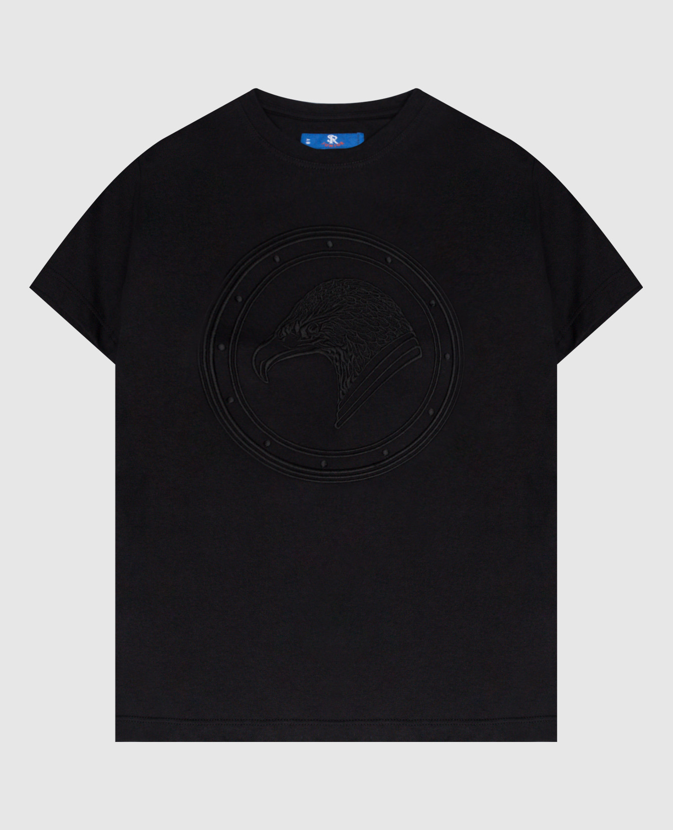 

Children's black t-shirt with logo embroidery Stefano Ricci