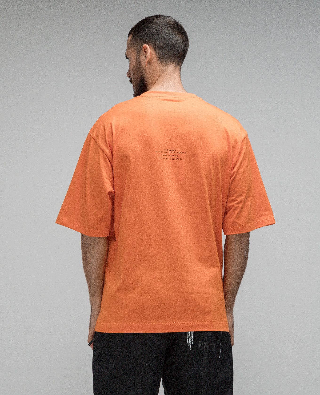 

Orange t-shirt with contrast print DGVIB3 Dolce&Gabbana