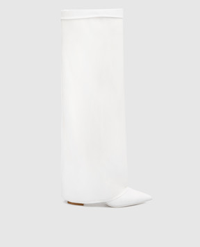 Babe Pay Pls White leather boots with lighting 5139522301