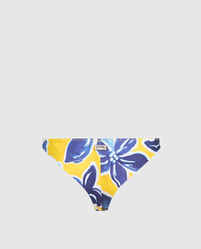 Vilebrequin Yellow panties from Fraz swimwear in a print FZRH3H07