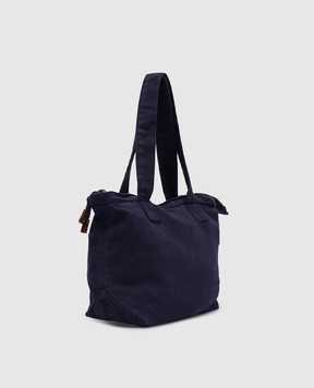 Vilebrequin Barlin purple beach bag with logo embroidery BLNH0129