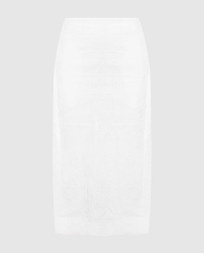 CO White midi skirt with reaper effect 3006IJC